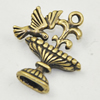 Pendant, Zinc Alloy Jewelry Findings, Lead-free, 21x18mm, Sold by Bag