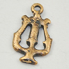 Pendant, Zinc Alloy Jewelry Findings, Lead-free, crown  14x9mm, Sold by Bag