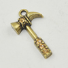 Zinc Alloy Charm/Pendant with Crystal, Lead-free, Tool 10x20mm, Sold by Bag