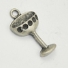 Pendant, Zinc Alloy Jewelry Findings, Lead-free, Cup 20x11mm, Sold by Bag