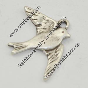 Pendant, Zinc Alloy Jewelry Findings, Lead-free, Animal 17x22mm, Sold by Bag