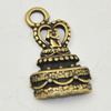 Pendant, Zinc Alloy Jewelry Findings, Lead-free, 23x13mm, Sold by PC