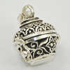 Hollow Bali Pendant, Zinc Alloy Jewelry Findings, Lead-free,