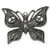 Pendant/Charm, Zinc Alloy Jewelry Findings, Lead-free, Animal 38x28mm, Sold by PC