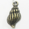 Pendant/Charm, Zinc Alloy Jewelry Findings, Lead-free, Animal 9x19mm, Sold by Bag