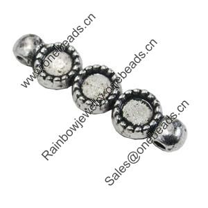 Connector settings, Zinc Alloy Jewelry Findings, Lead-free, 6x25mm, Sold by Bag
