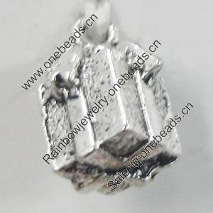 Pendant/Charm, Zinc Alloy Jewelry Findings, Lead-free,Gift package 7x10mm, Sold by Bag