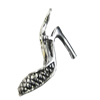 Pendant/Charm, Zinc Alloy Jewelry Findings, Lead-free, Shoes 13x26mm, Sold by Bag