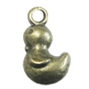 Pendant/Charm, Zinc Alloy Jewelry Findings, Lead-free, Animal 7x13mm, Sold by Bag
