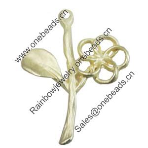 Pendant/Charm, Zinc Alloy Jewelry Findings, Lead-free, Branch 20x28mm, Sold by Bag