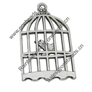 Pendant/Charm, Zinc Alloy Jewelry Findings, Lead-free, 15x26mm, Sold by Bag