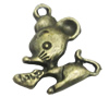 Pendant/Charm, Zinc Alloy Jewelry Findings, Lead-free, Animal 15x20mm, Sold by Bag