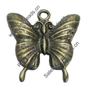 Pendant/Charm, Zinc Alloy Jewelry Findings, Lead-free, Animal 22x24mm, Sold by Bag