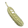 Pendant/Charm, Zinc Alloy Jewelry Findings, Lead-free, Leaf 11x53mm, Sold by PC