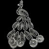 Pendant/Charm, Zinc Alloy Jewelry Findings, Lead-free, Animal 23x48mm, Sold by PC