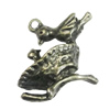 Pendant/Charm, Zinc Alloy Jewelry Findings, Lead-free, Animal 22x15mm, Sold by Bag