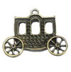 Pendant/Charm, Zinc Alloy Jewelry Findings, Lead-free, Car 30x27mm, Sold by Bag