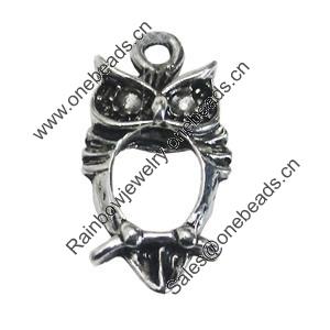 Pendant/Charm, Zinc Alloy Jewelry Findings, Lead-free, Animal 12x22mm, Sold by Bag