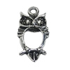 Pendant/Charm, Zinc Alloy Jewelry Findings, Lead-free, Animal 12x22mm, Sold by Bag