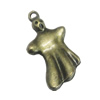 Pendant/Charm, Zinc Alloy Jewelry Findings, Lead-free, Animal 15x27mm, Sold by Bag