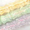 Natural crack crystal beads, Mix color, pillow, 7x9mm, Sold per 16-inch Strand 