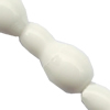 Gemstone beads, white stone, bowling, 15x20mm, Sold per 14-15 inch Strand