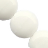 Gemstone beads, white stone, coin, 16mm, Sold per 14-inch Strand 