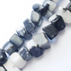 Gemstone beads, white and black stone, chips, A-grade, 6-9mm, Sold per 32-inch Strand 