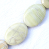Gemstone beads, naiyou jade, oval, 18x25mm, Sold per 16-inch Strand 