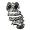 Pendant/Charm, Zinc Alloy Jewelry Findings, Lead-free, Animal 40x95mm, Sold by PC