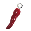 Zinc Alloy Enamel Pendant, Nickel-free & Lead-free, vegetable 5x20mm, Sold by Bag