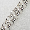 Iron Jewelry Chains, Lead-free Link's size:3.8mm, thickness:1mm, Sold by Group