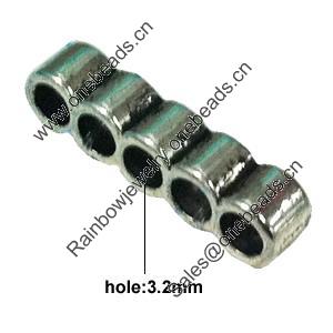 Connector, Zinc Alloy Jewelry findings, Lead-free, 21x5mm hole:about 3.2mm , Sold by KG