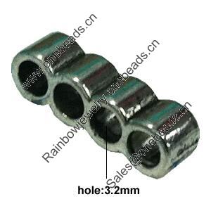 Connector, Zinc Alloy Jewelry findings, Lead-free, 17.5x5mm hole:about 3.2mm , Sold by KG