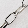 Iron Jewelry Chains, Lead-free Link's size:12.6x6.6mm, Sold by Group 