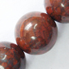 Gemstone beads, breciated jasper, round, 12mm, Sold per 16-inch Strand 