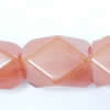 Gemstone beads, cherry quartz, ovtangon, 14x11mm, Sold per 16-inch Strand