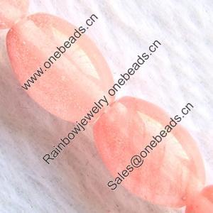 Gemstone beads, cherry quartz, rice, 8x12mm, Sold per 16-inch Strand 