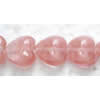 Gemstone beads, cherry quartz, heart, 14mm, Sold per 16-inch Strand 