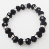 Glass Crystal Bracelet, Length:About 7.8 Inch, Sold by Strand