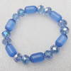 Glass Crystal Bracelet, Length:About 7.8 Inch, Sold by Strand