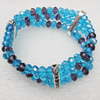 Glass Crystal Bracelet, Length:About 7.8 Inch, Sold by Strand