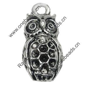 Zinc Alloy Pendant Settings, Lead-free, Brid, 8x20mm, Sold by Bag 