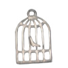 Pendant/Charm, Zinc Alloy Jewelry Findings, Lead-free, birdcage 12x19mm, Sold by Bag