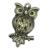 Pendant/Charm, Zinc Alloy Jewelry Findings, Lead-free, Animal 16x31mm, Sold by Bag