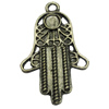 Pendant/Charm, Zinc Alloy Jewelry Findings, Lead-free, Hand 21x33mm, Sold by Bag
