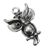 Pendant/Charm, Zinc Alloy Jewelry Findings, Lead-free, Animal 18x27mm, Sold by Bag