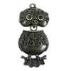 Pendant/Charm, Zinc Alloy Jewelry Findings, Lead-free, Animal 23x47mm, Sold by PC