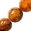 Gemstone beads, chtysocolla (dyed), round, 8mm, Sold per 16-inch Strand