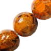 Gemstone beads, chtysocolla (dyed), round, 14mm, Sold per 16-inch Strand